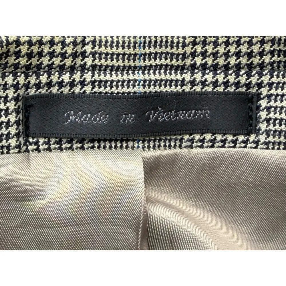 Lauren Ralph Lauren Mens 38R Gray Glen Plaid Blazer Sport Coat Prince Wales